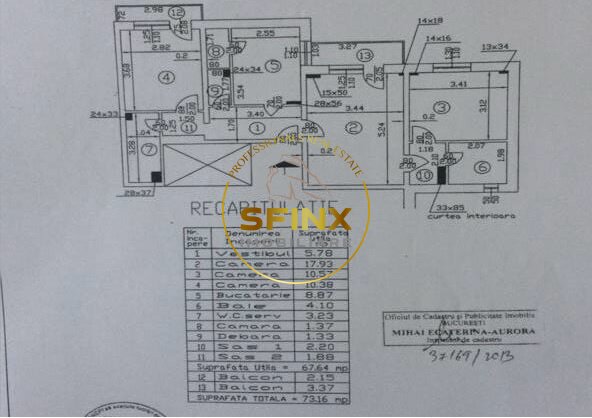 Mosilor, sos. Stefan cel Mare, apartament de 3 camere de vanzare